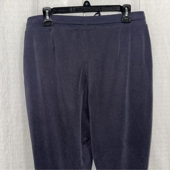 J.Jill M Pure Jill Indigo Blue Sand Washed Relaxed Fit Pull-on Drawstring Pants - Picture 7 of 15